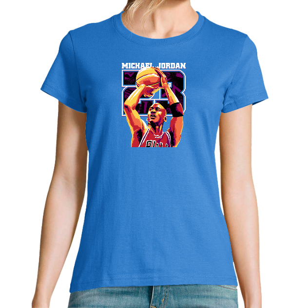 T-SHIRT MICHAEL JORDAN FEMME – T-shirt vintage streetwear basketball
