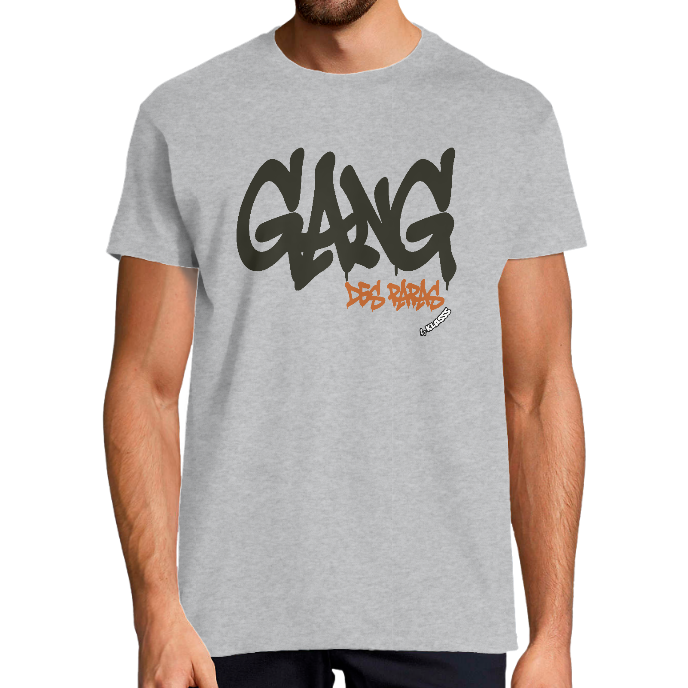 T-SHIRT HOMME KLASSS HUMOUR "GANG DES PAPAS", col rond 190 gr