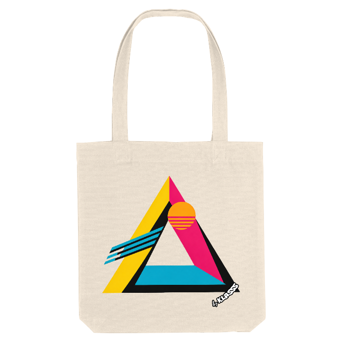 TOTE BAG KLASSS VINTAGE "TRAINGLE ART 80S" Style design Original