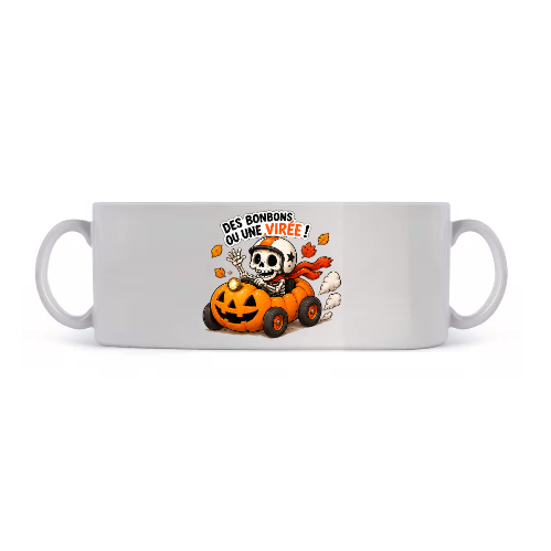 Mug Halloween « Des Bonbons ou une Virée ! »