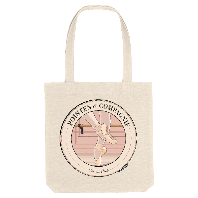 TOTE BAG KLASSS VINTAGE "POINTES & COMPAGNIE" Danse classique